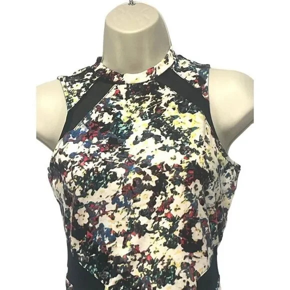 $59.00 Material Girl Junior’s Sleeveless Floral Print Bodyco, Multi, Size S - Picture 4 of 14